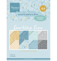 Billede: MARIANNE DESIGN PAPERPAD PB7062 Eline's Sparkling Snow, A4 - dobbeltsidet 