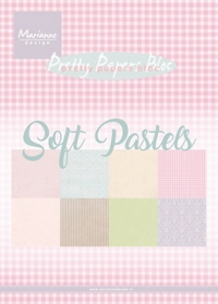 Billede: MARIANNE DESIGN PAPIRBLOK PK9157 Soft Pastels, A5