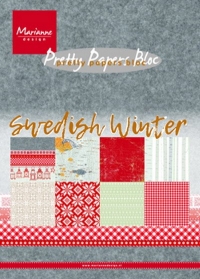 Billede: MARIANNE DESIGN PAPIRBLOK PK9159 Swedish Winter, A5