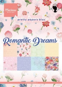 Billede: MARIANNE DESIGN PAPIRBLOK PK9160 Romantic Dreams
A5