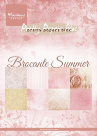 Billede: MARIANNE DESIGN PAPIRBLOK PK9166 Brocante Summer, A5