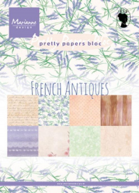 Billede: MARIANNE DESIGN PAPIRBLOK PK9167 French Antiques, A5