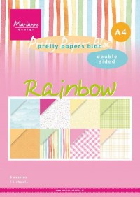 Billede: MARIANNE DESIGN PAPIRBLOK PK9175 Rainbow, A4
