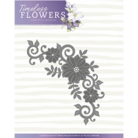 Billede: skære/prægeskabelon blomsterhjørne, PRECIOUS MARIEKE DIE PM10133 (HOBBYJOURNAL DIE), 11,4 x 7 cm