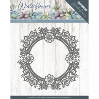 Billede: skæreskabelon vinter blomsterramme, PRECIOUS MARIEKE DIE PM10141, 11,5x11,6cm