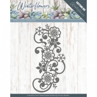 Billede: skæreskabelon svirvel med vinter blomster, PRECIOUS MARIEKE DIE PM10142, 5,2x10,7cm