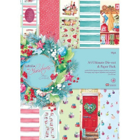 Billede: A4 Ultimate Die-cut & Paper Pack (48pk) - At Christmas by Lucy Cromwell, førpris kr. 120,-, nupris