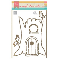 Billede: Marianne Design • Craft stencil Treehouse by Marleen