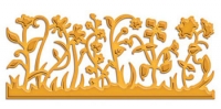Billede: spellbinders Floral Border, 4¼ x 1¾