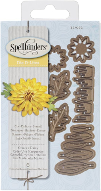 Billede: skære/prægeskabelon tusindfryd, Create a Daisy, Spellbinders S2-062