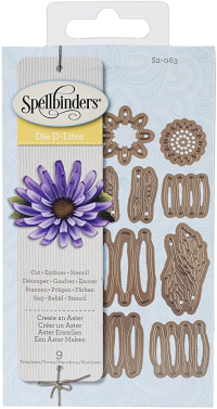 Billede: skære/prægeskabelon asters, Create an Aster, Spellbinders S2-063