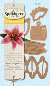 Billede: skære/prægeskabelon lilje, Create a Stargazer Lily, Spellbinders S2-064