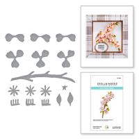 Billede: skæreskabelon Peach Blossom Etched Dies (S3-438), Spellbinders