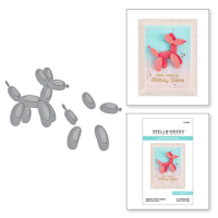 Billede: skæreskabelon ballonhund, Balloon Party Animal Etched Dies (S3-450), Spellbinders