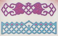Billede: spellbinders lattice border, 2 die, s4-218, førpris kr. 170,-, nupris