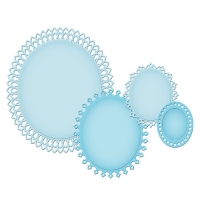 Billede: spellbinders Nestabilities Oval Bliss Etched Dies, 1: 1 x 1?