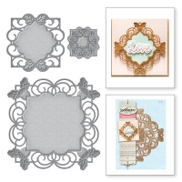 Billede: skæreskabelon Spellbinders S4-568 Nestabilities New Nestabilities Label 49 Decorative Accents Etched, førpris kr. 170,00,nupris
