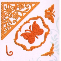 Billede: Butterfly corner, 6 dies, s5-165, spellbinders