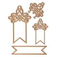 Billede: spellbinders Decorative Swallowtail Tags, Wedding Collection, Tag Small: 2.00 x 3.25