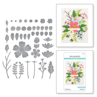 Billede: skæreskabelon blomster, Be Bold Blooms Etched Dies (S5-502), Spellbinders