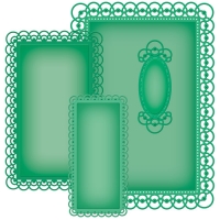 Billede: 5 x 7 Detailed Scallops, s6-004, 1: 2 x 4