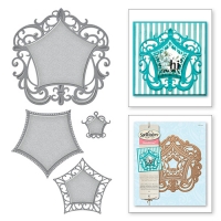 Billede: spellbinders Label 48 Decorative Elements, Fleur De Blig Flake, Decorative Border 5,40x5,30
