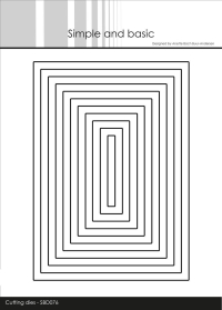 Billede: skæreskabelon firkant 11 dies, Simple and Basic die “Rectangles