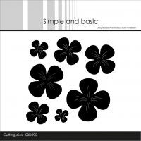 Billede: skæreskabelon 7 størrelser blomster, Simple and Basic die “Flowers