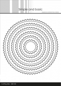 Billede: skæreskabelon runde dies med takkekant, Simple and Basic die “Stamp - Round