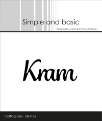 Billede: skæreskabelon Kram, Simple and Basic die 