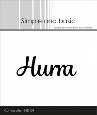 Billede: skæreskabelon Hurra, Simple and Basic die 