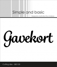 Billede: skæreskabelon Gavekort, Simple and Basic die 