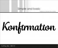 Billede: skæreskabelon Konfirmation, Simple and Basic die 