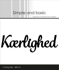 Billede: skæreskabelon Kærlighed, Simple and Basic die 