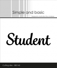 Billede: skæreskabelon Student, Simple and Basic die 
