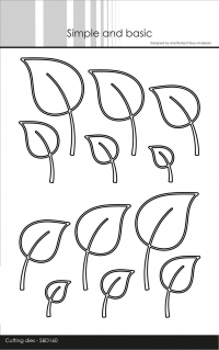 Billede: skæreskabelon bladomrids, Simple and Basic die 