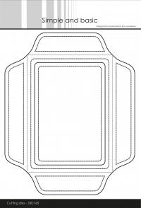 Billede: skæreskabelon kuvert C6, Simple and Basic die 