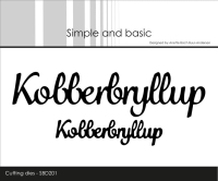 Billede: skæreskabelon Kobberbryllup i 2 størrelser, Simple and Basic die 