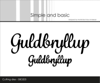 Billede: skæreskabelon Guldbryllup i 2 størrelser, Simple and Basic die 