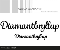 Billede: skæreskabelon Diamantbryllup i 2 størrelser, Simple and Basic die 