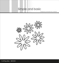 Billede: skæreskabelon blomst i forskellige størrelser, Simple and Basic die 