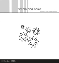 Billede: skæreskabelon blomst i forskellige størrelser, Simple and Basic die 