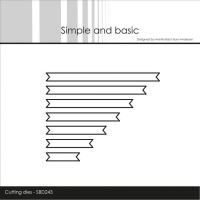 Billede: skæreskabelon smalle bannere, Simple and Basic die 