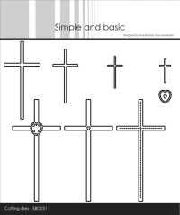 Billede: skæreskabelon kors, Simple and Basic die 
