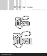 Billede: skæreskabelon til stempel, der købes separat, EN SIDSTE hilsen, Simple and Basic die 