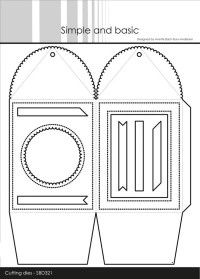 Billede: skære/prægeskabelon æske/lanterne, Simple and Basic die 