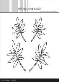 Billede: skæreskabelon bladgrene, Simple and Basic die 