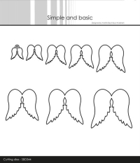 Billede: skæreskabelon englevinger, Simple and Basic die 