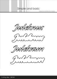 Billede: skæreskabelon Juleknus og Julekram, begge med skygge, Simple and Basic die 