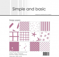 Billede: Simple and Basic Design Papers 15x15cm 